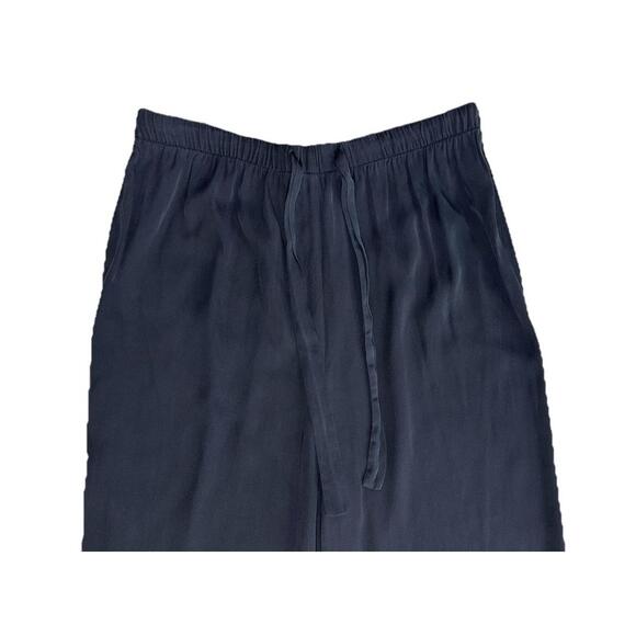 Yeohlee New York Silk Drawstring Wide Leg Pants Womens M Flowy Minimalist Black - Picture 2 of 7